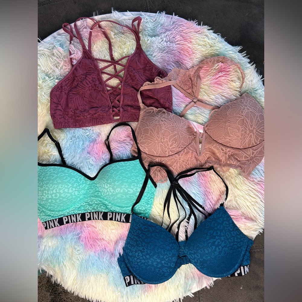 PINK bralettes